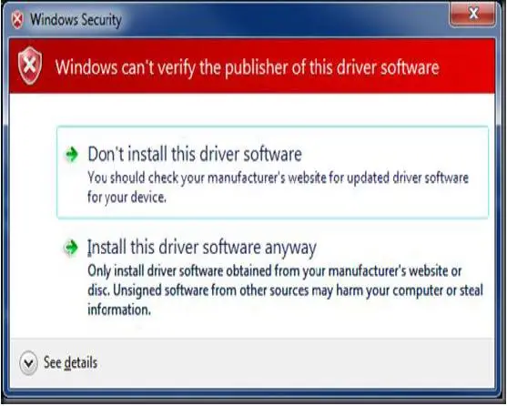 Windows can't verify the publisher